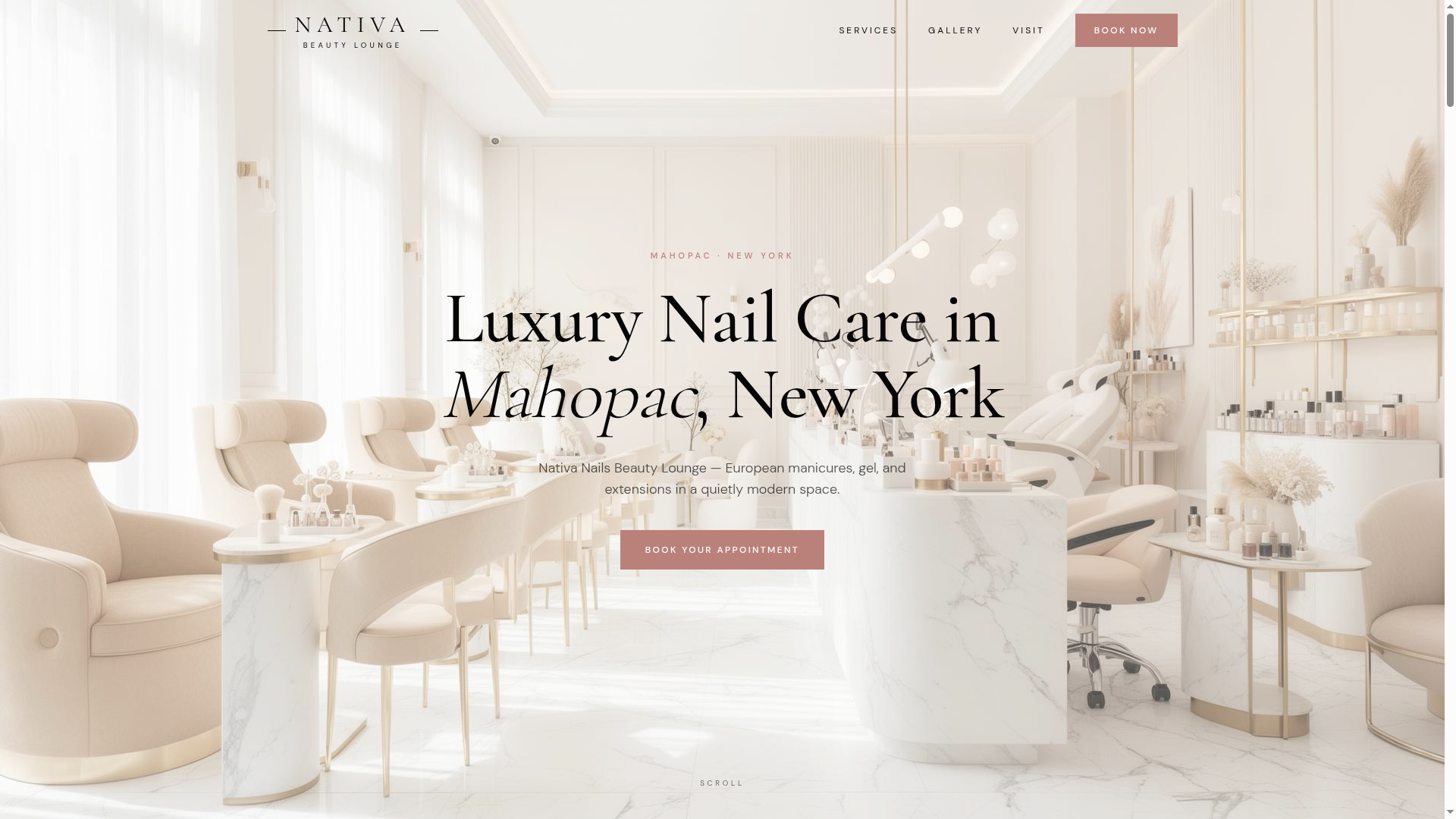 Nativa Beauty Lounge website preview